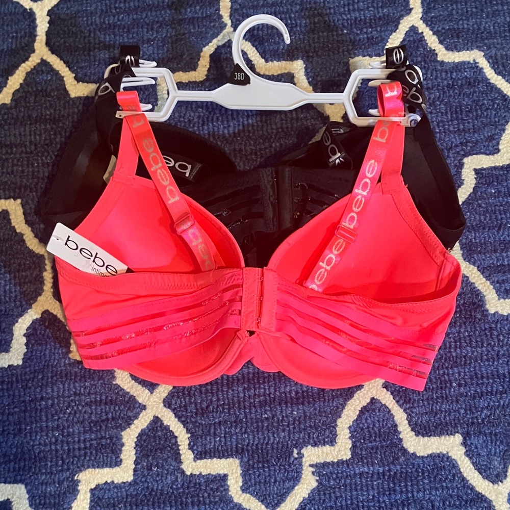 Bebe Intimates Black and Pink Bra Set - Picture 3 of 7